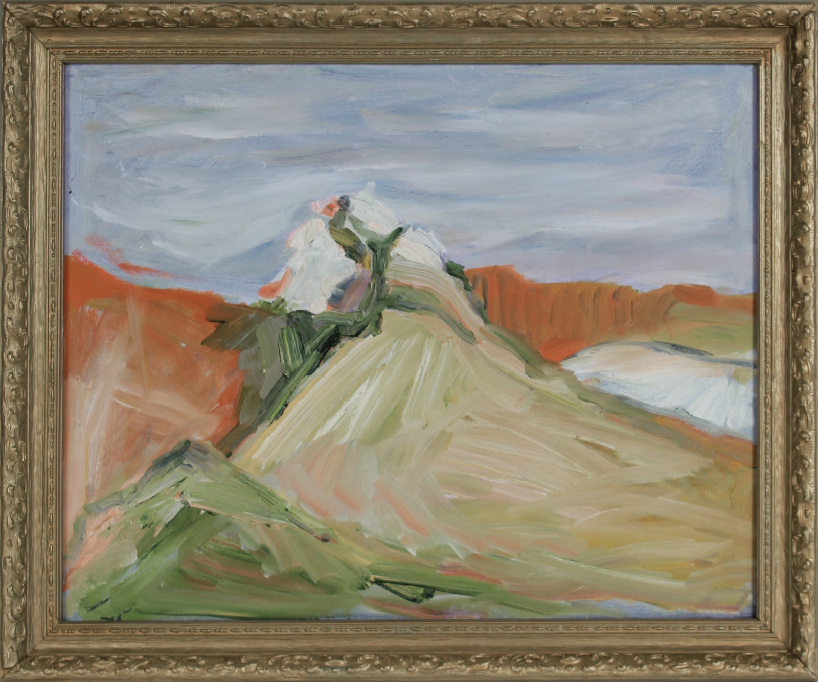 Expressionist Landscape Deconstruction <br>20th Century Oil <br><br>#B2915