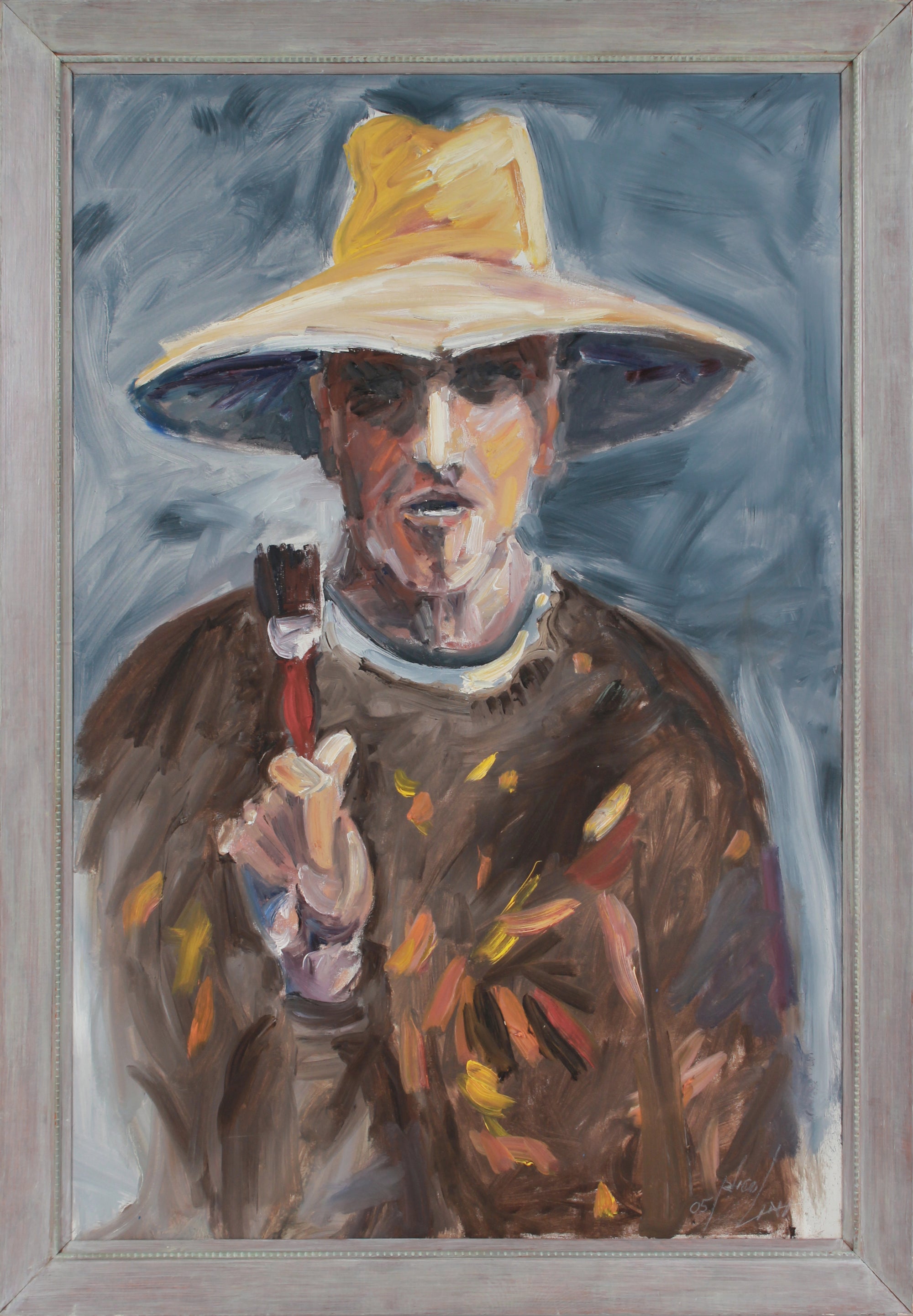 Expressionist Self Portrait <br>2005 Oil <br><br>#B2972