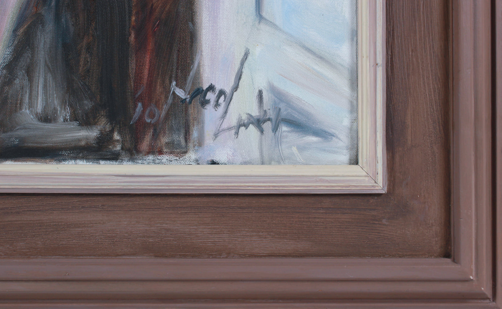 Intimate Interior Scene <br>2010 Oil <br><br>#B3010