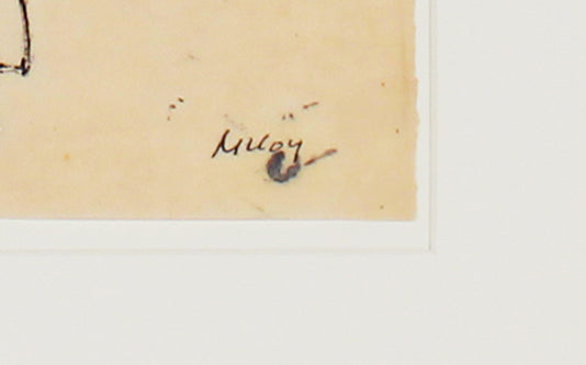 Figure Studies <br>1950-60s Ink <br><br>#B3112