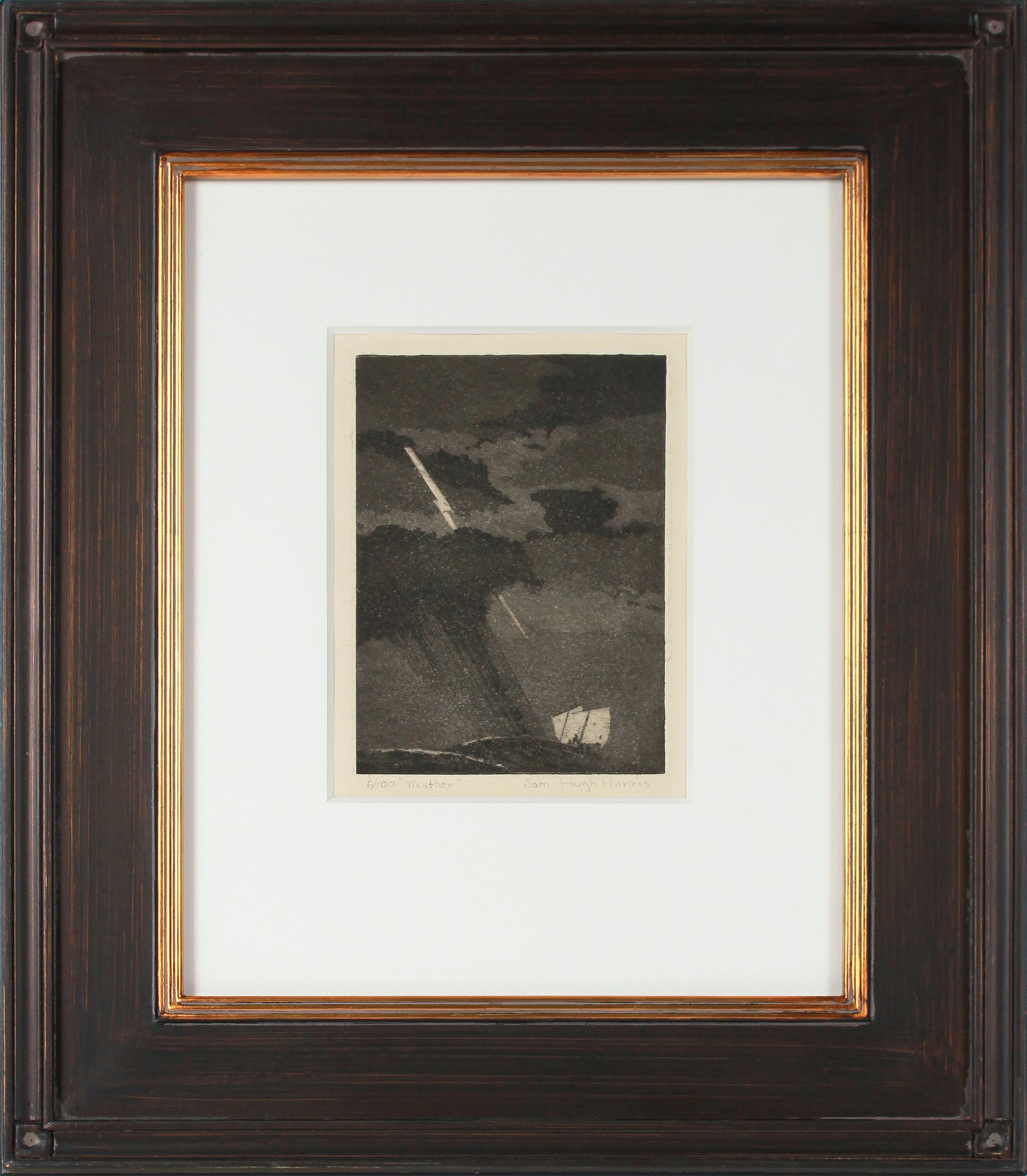 <i>Weather</i> <br>Late 1930s Etching <br><br>#B3146