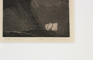 <i>Weather</i> <br>Late 1930s Etching <br><br>#B3146