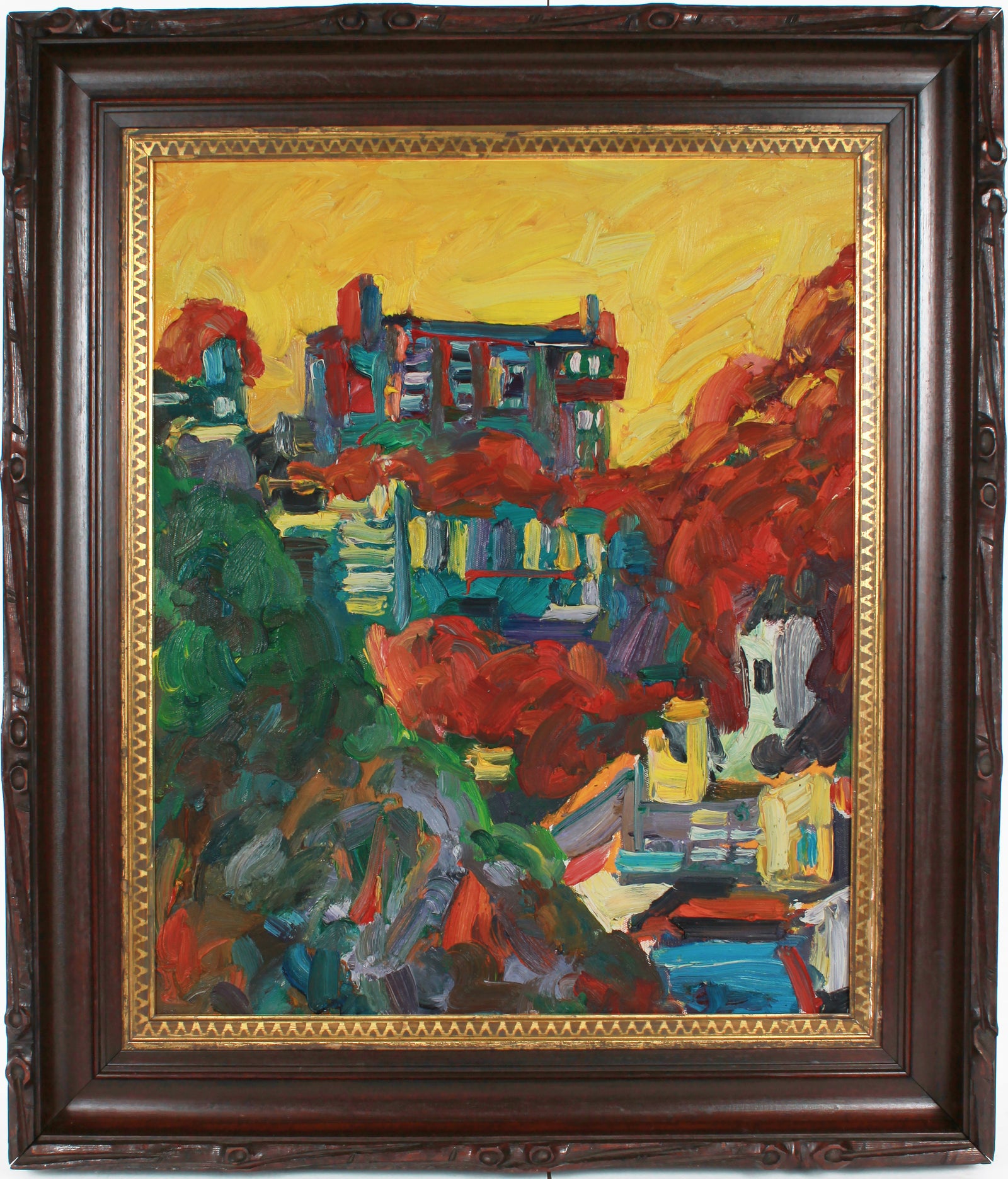 <i>Purple Highrise</i> <br>2011 Oil <br><br>#B3172