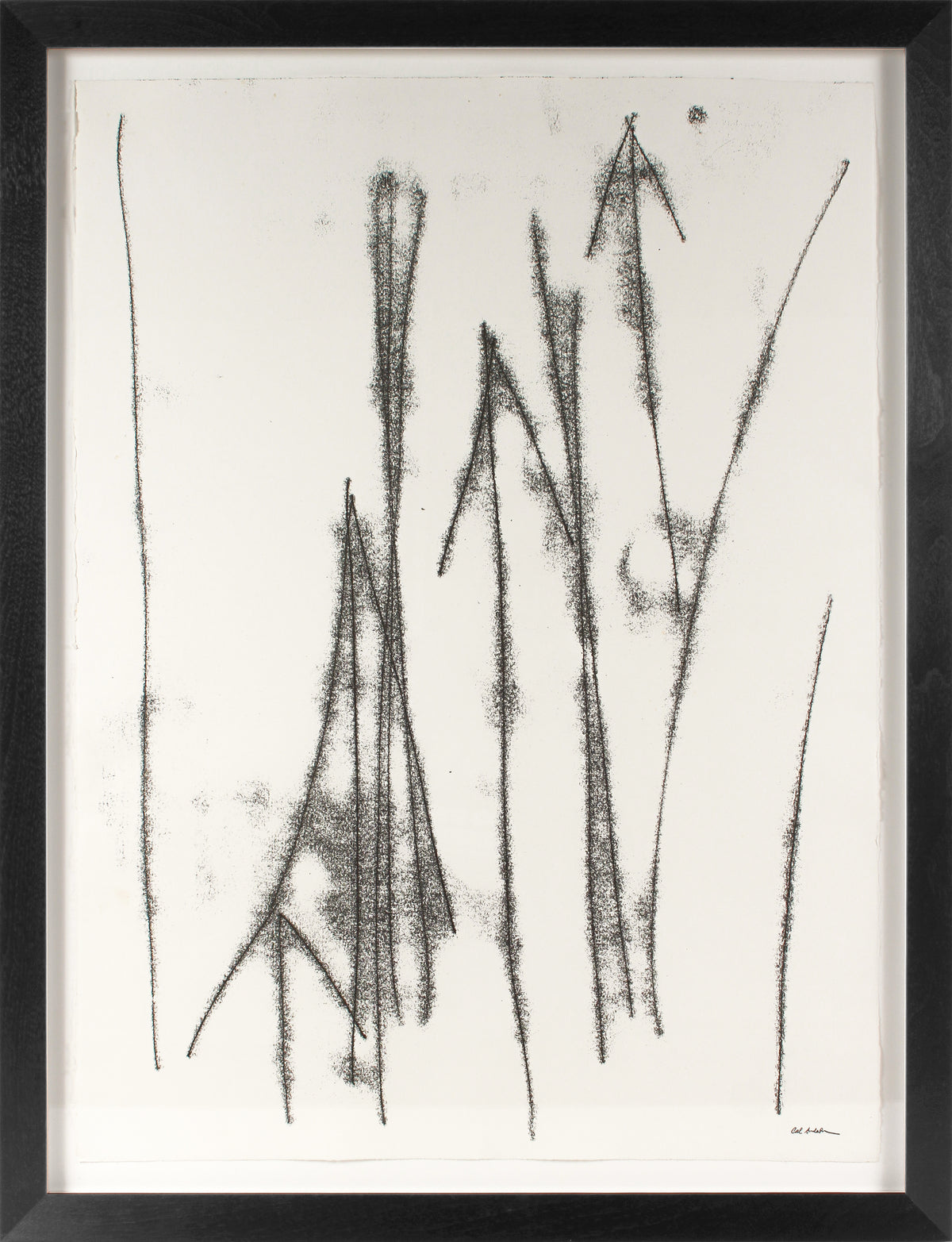 Monochrom Linear Abstract &lt;br&gt;20th Century Monotype &lt;br&gt;&lt;br&gt;#B3246