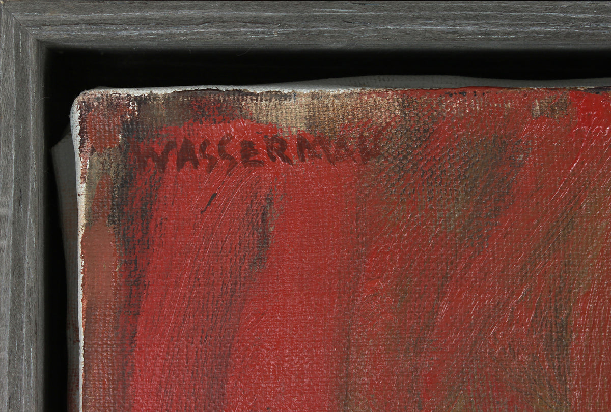 <i>Couple in Front of Window in Carmel, CA</i> <br>20th Century Oil <br><br>#B3260