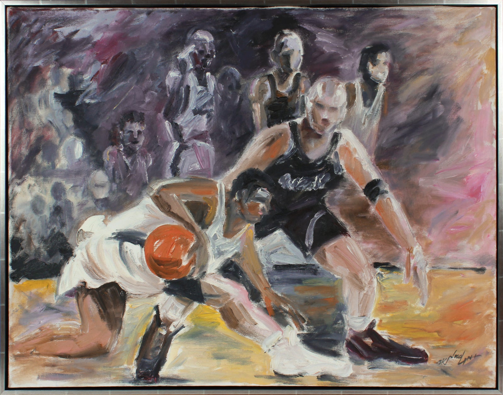 <i>Basketball</i> <br>2000 Oil <br><br>#B3279