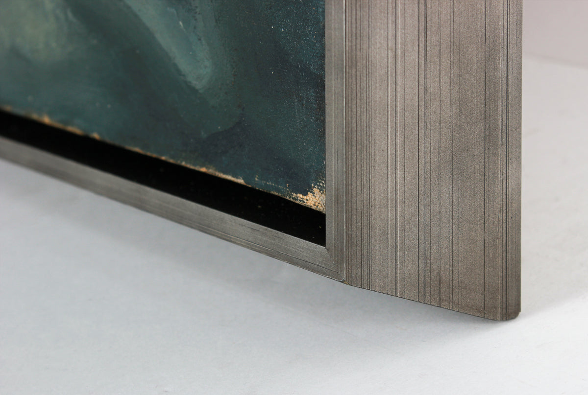 Modernist Male Portrait in Profile <br>1945 Oil <br><br>#B3297