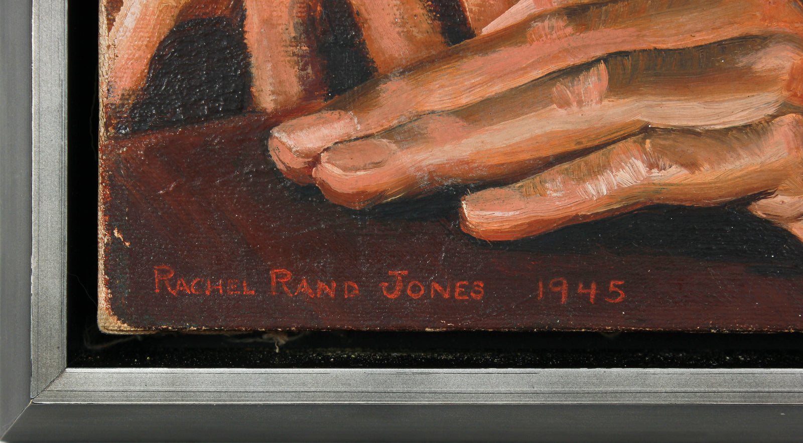 Modernist Male Portrait in Profile <br>1945 Oil <br><br>#B3297