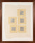 Geometric Collage on Handmade Paper <br>Late 20th Century <br><br>#B3329