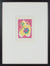 Pink & Yellow Modernist Forms <br>1983 Serigraph <br><br>#B3357