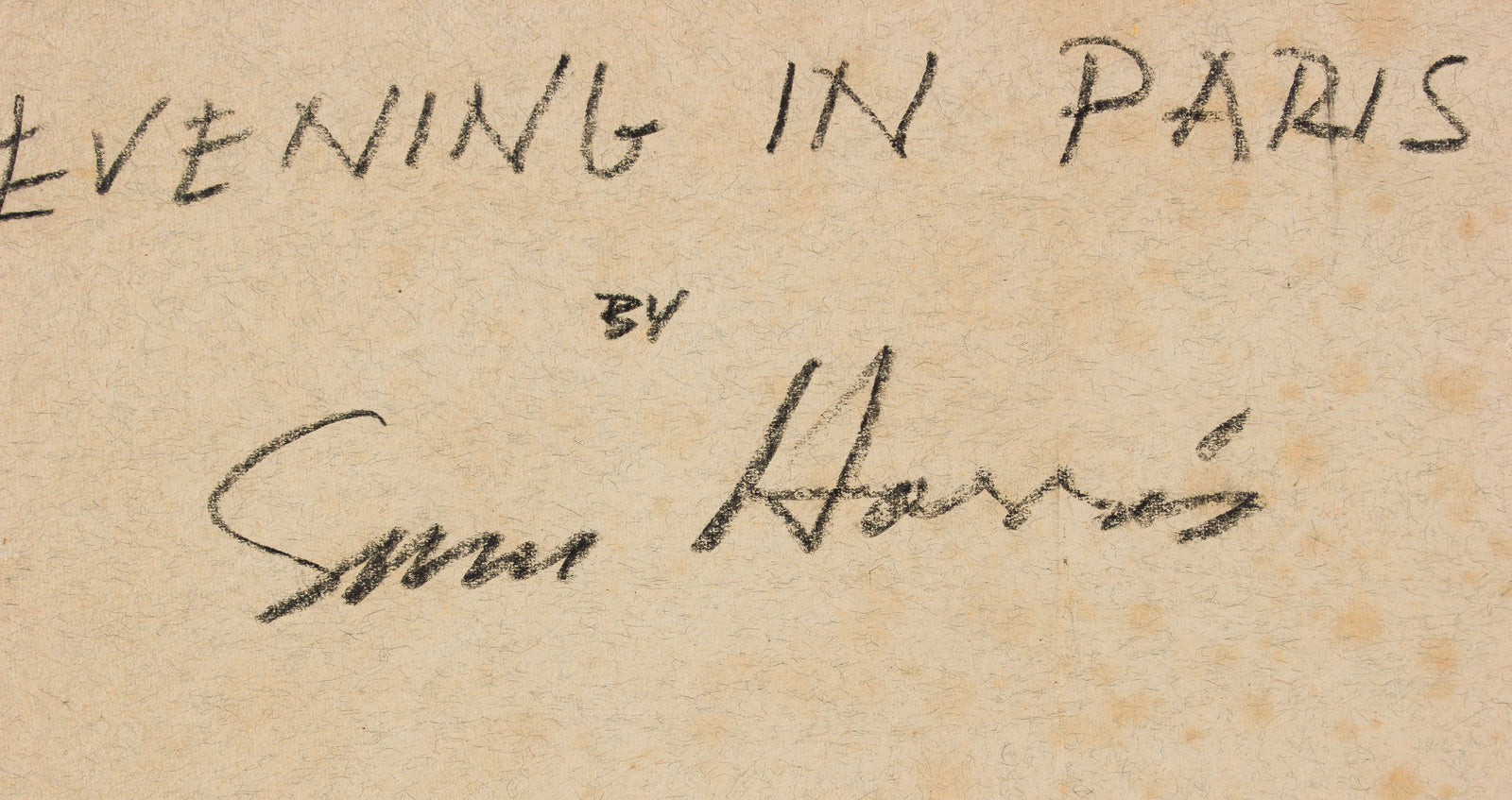 <i>Evening in Paris</i> <br>1960s Oil <br><br>#B3361