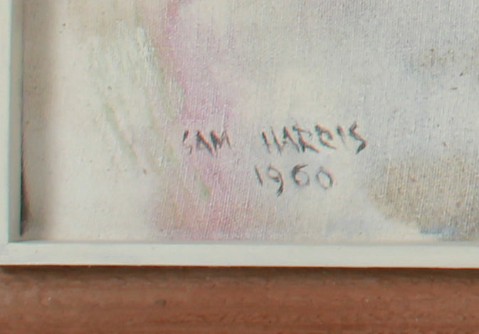 <i>Portrait with Lute</i> <br>1960 Oil <br><br>#B3417