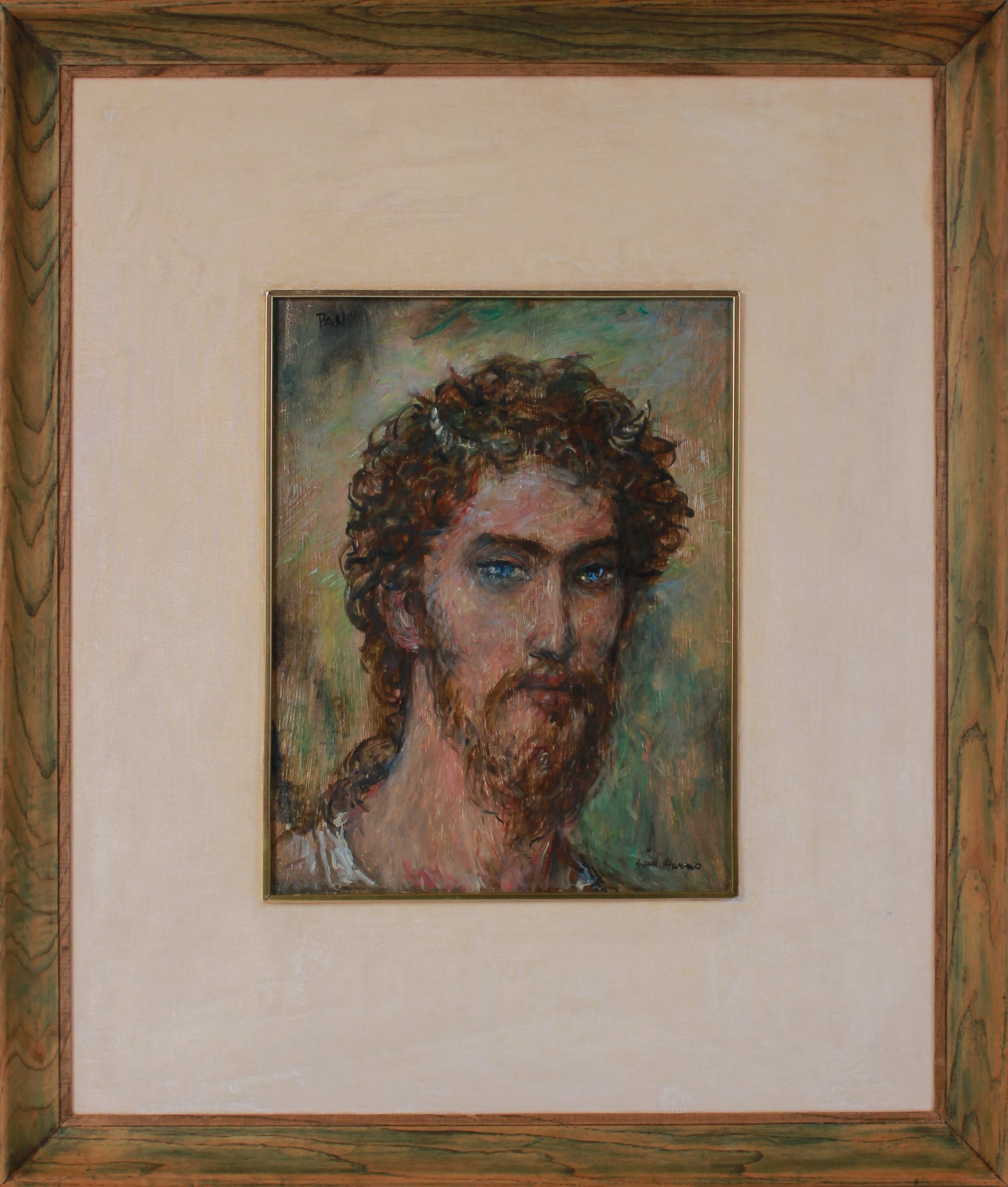 <i>Pan</i> <br>1960-70s Oil <br><br>#B3444