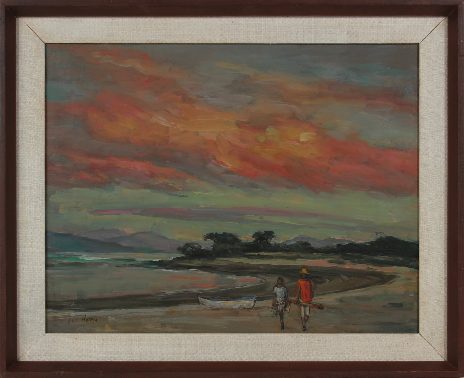 <i>San Blas, Mexico</i> <br>Mid Century Oil <br><br>#B3471