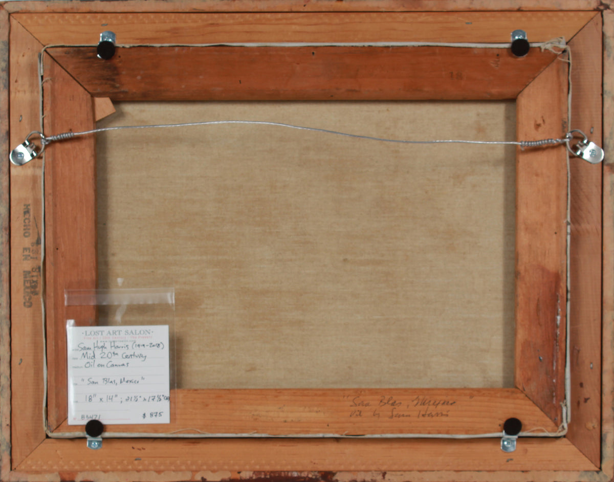 <i>San Blas, Mexico</i> <br>Mid Century Oil <br><br>#B3471