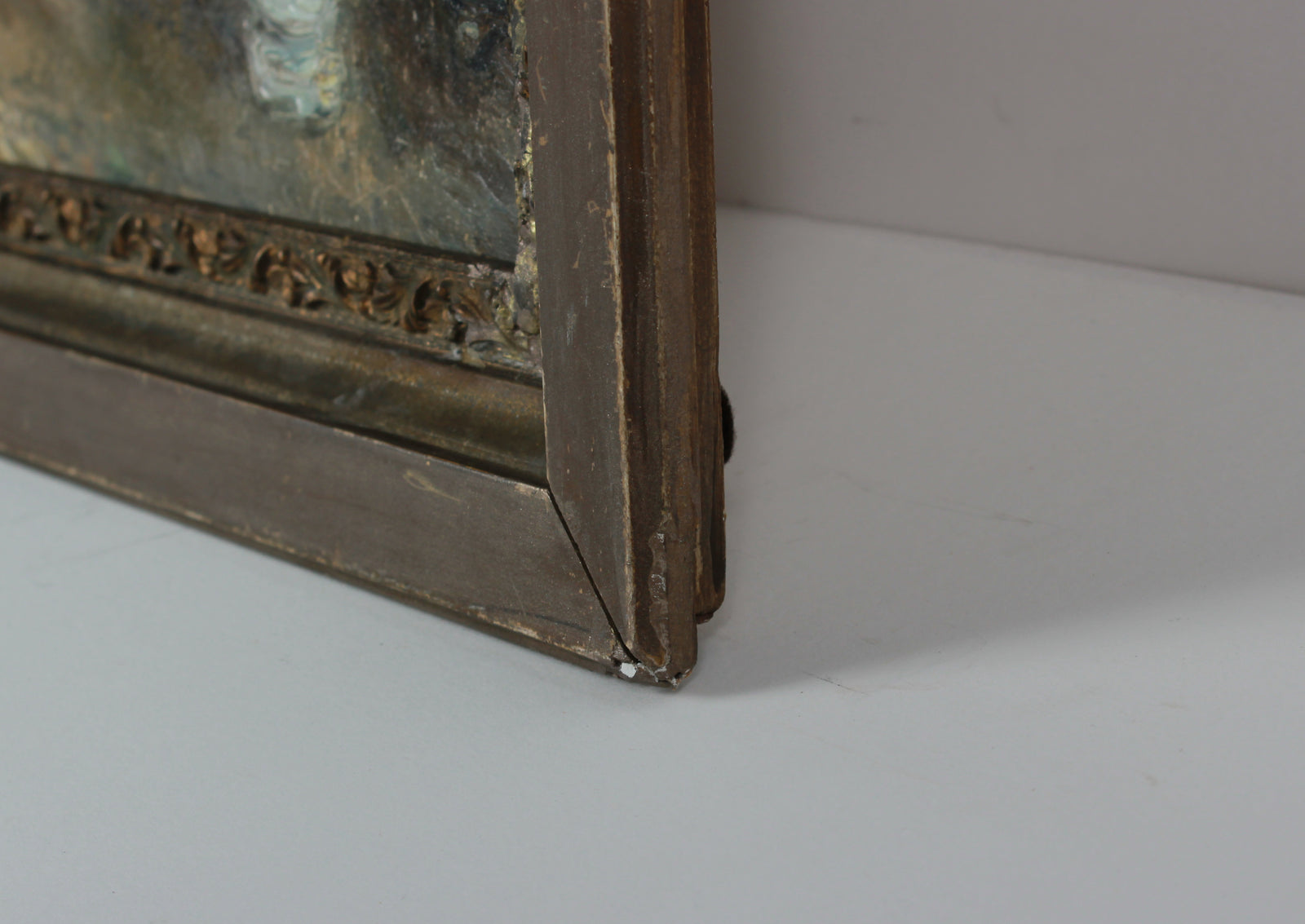 European City Scene <br>Mid Century Oil <br><br>#B3479