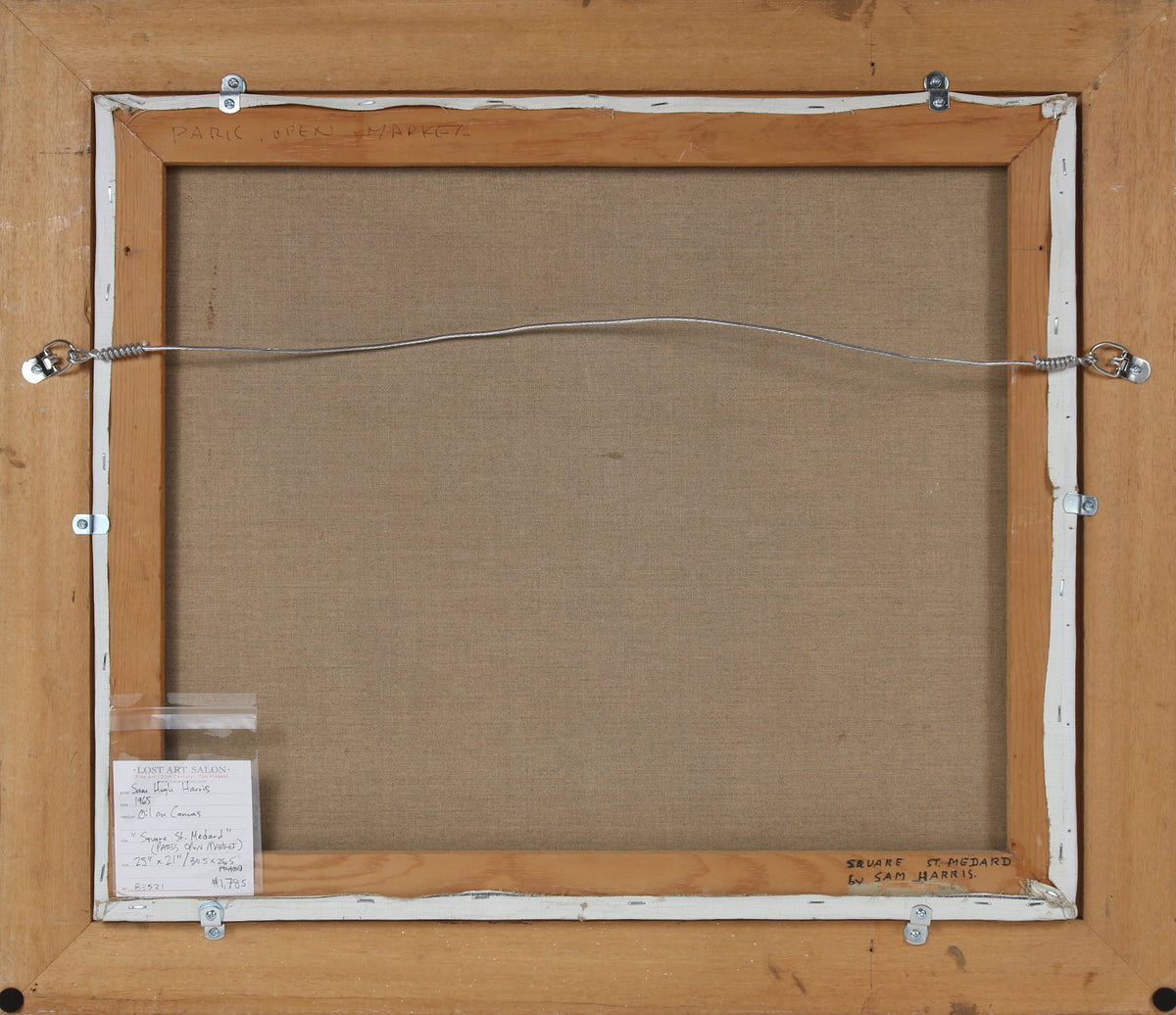 <i>Square St. Medard</i> <br>1965 Oil <br><br>#B3521