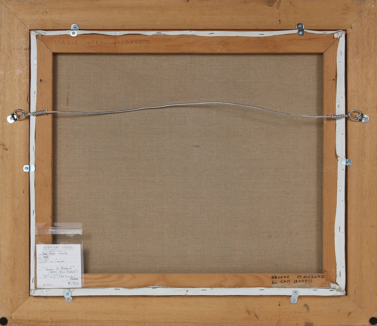 <i>Square St. Medard</i> <br>1965 Oil <br><br>#B3521