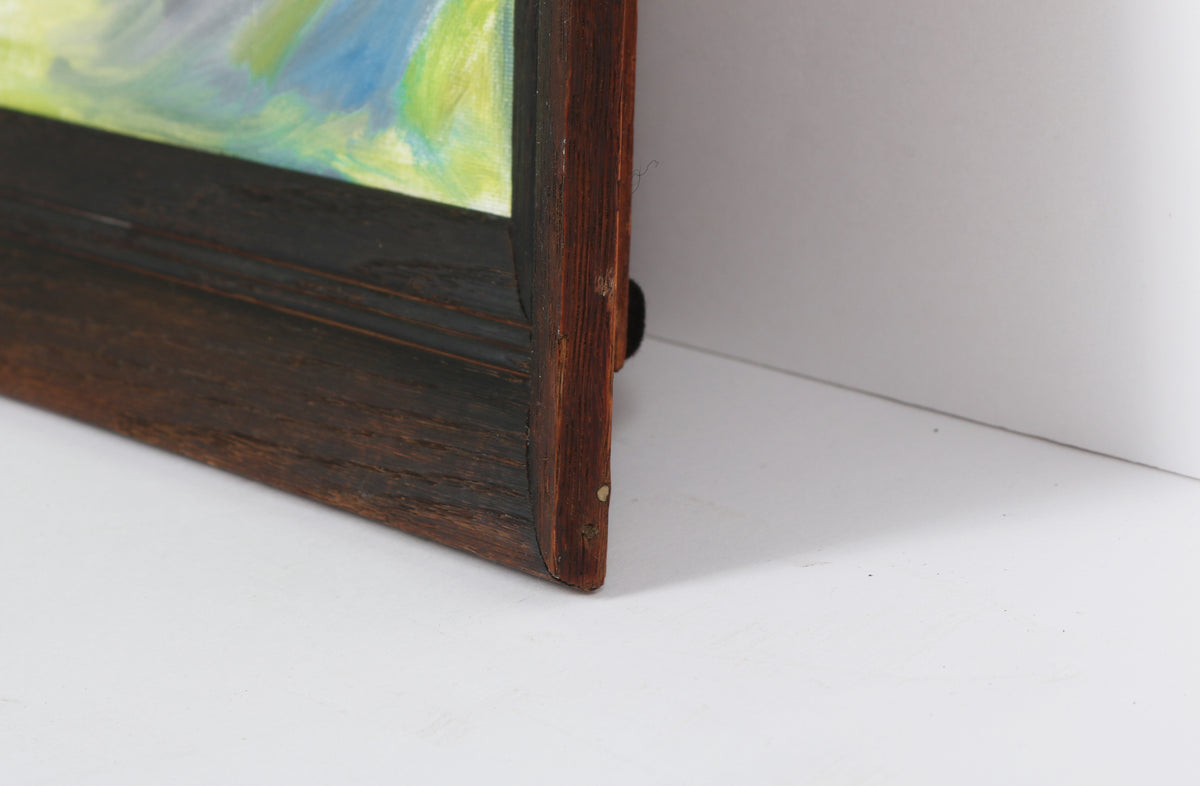 Abstracted California Seascape <br>1990s Oil <br><br>#B3541