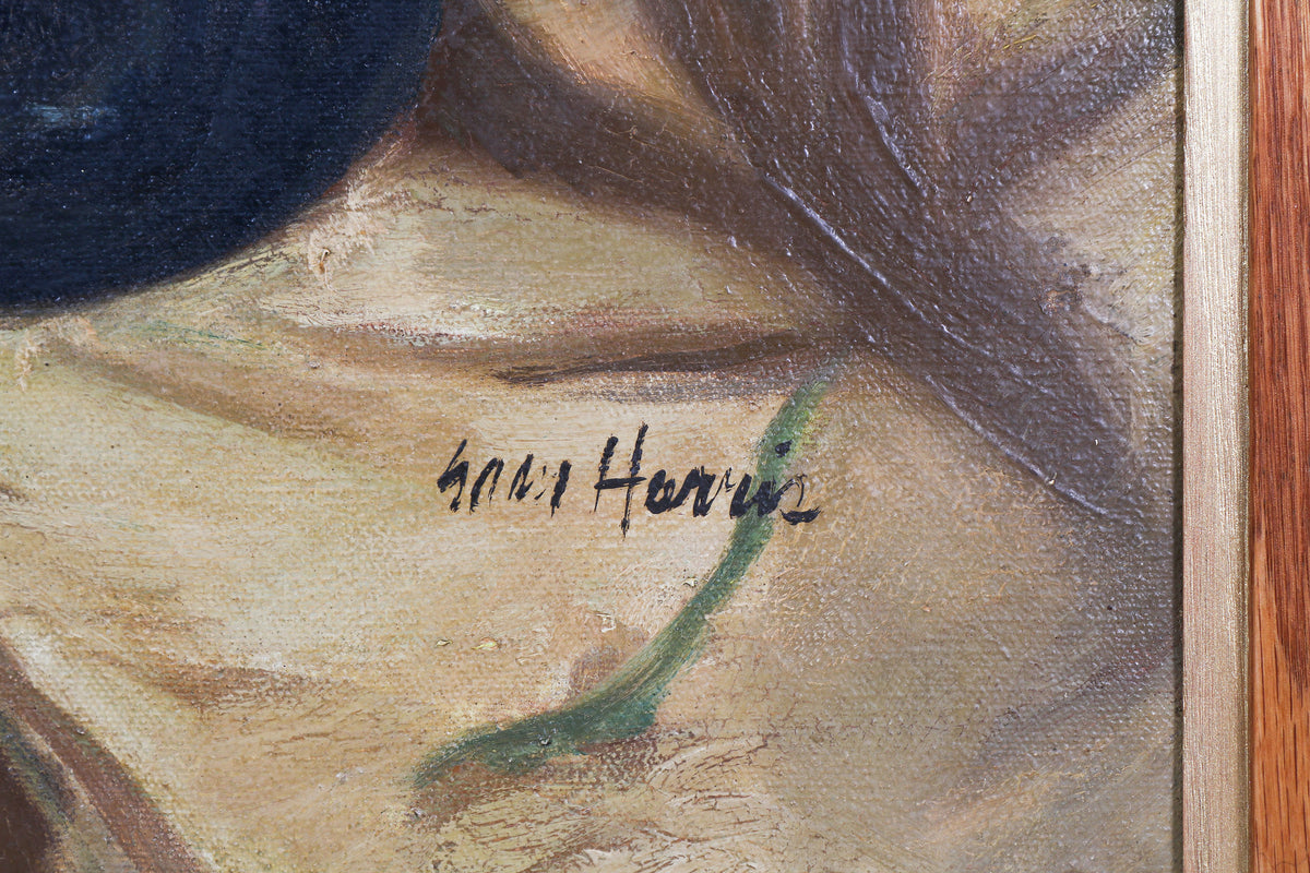 <i>Still Life with Yellow Drape</i> <br>Early 1940s Oil <br><br>#B3626