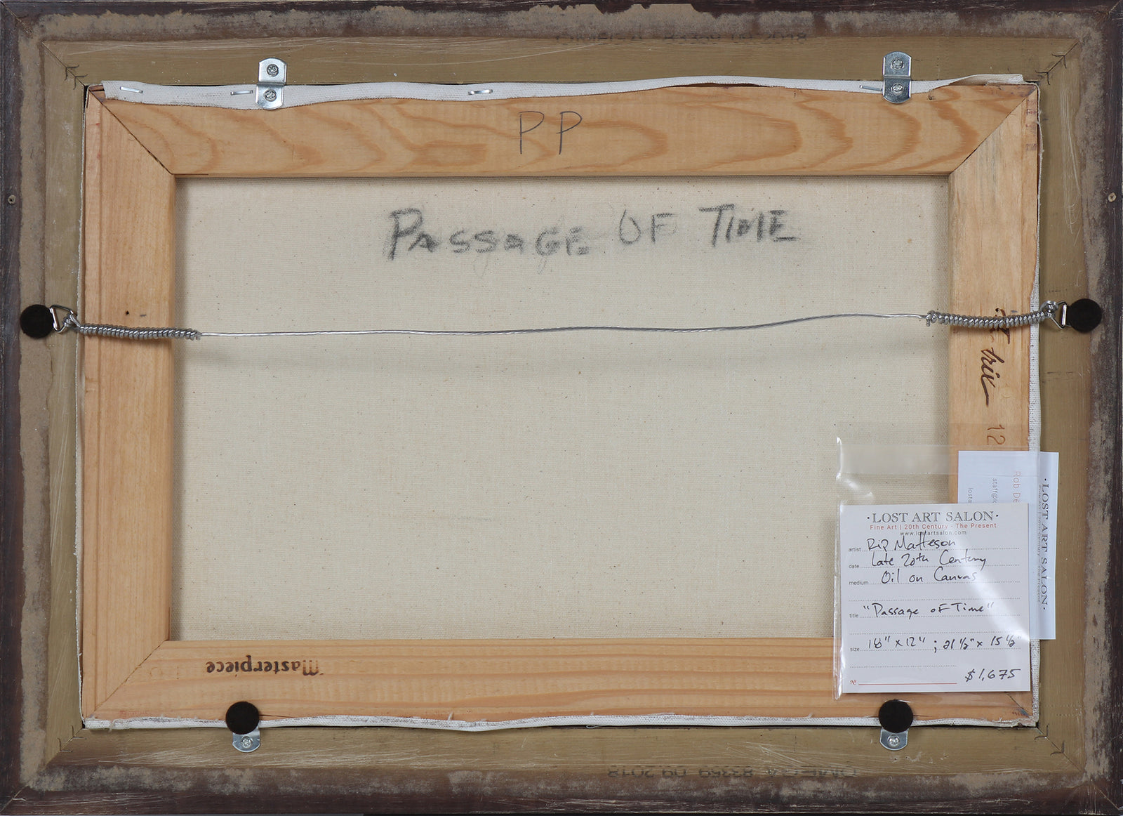 <i>Passage of Time</i> <br>20th Century Oil <br><br>#B3701