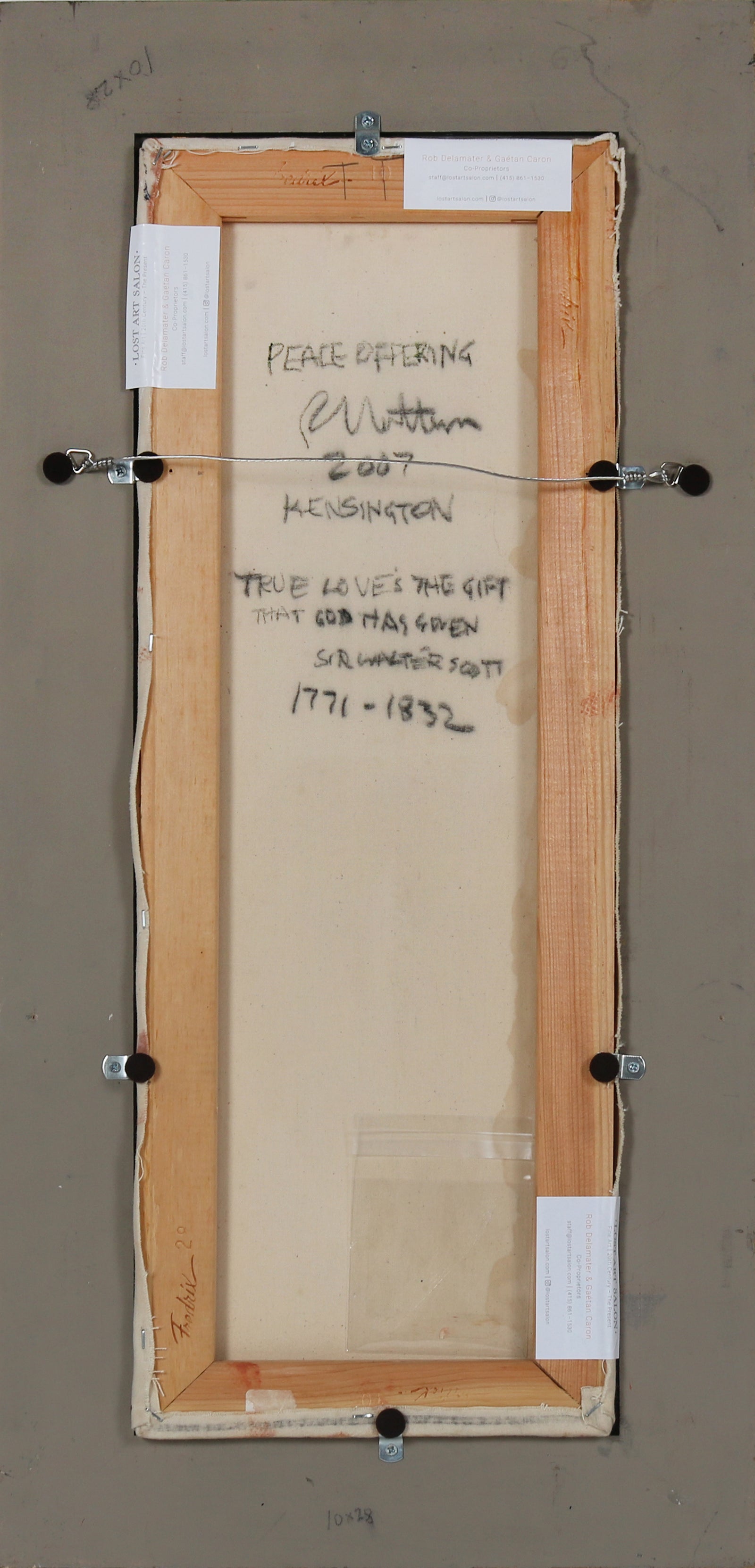 <i>Peace Offering</i> <br>2007 Oil <br><br>#B3702