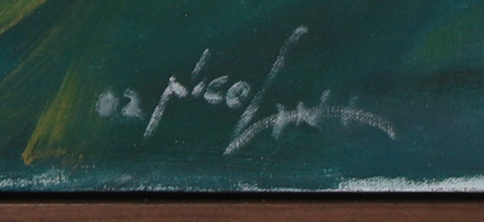 Abstracted Figure by the Bay <br>2002 Oil <br><br>#B3727