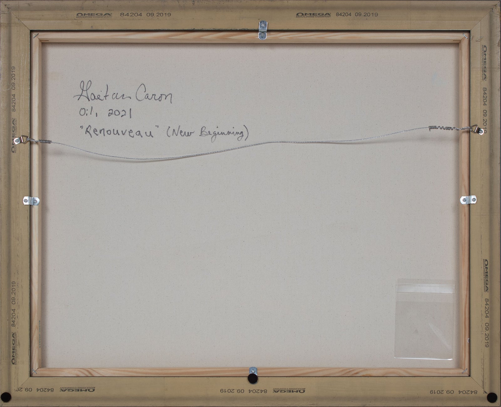 <i>Renouveau (New beginning)</i> <br>2021 Oil <br><br>#B3730