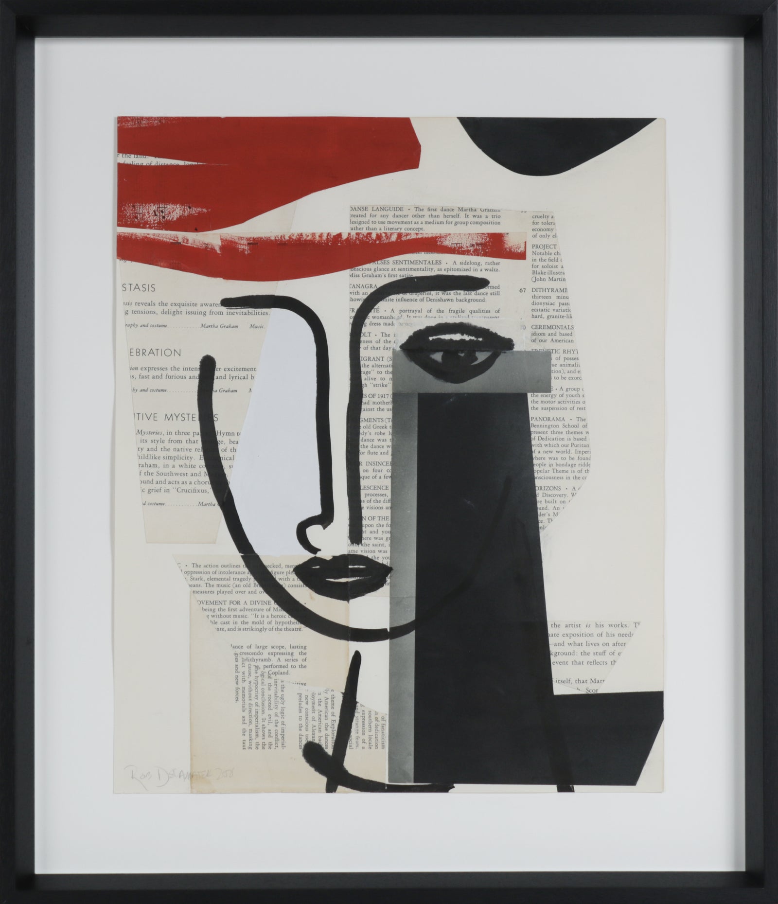 <i>Faces of a Century VI</i> <br>2021 Mixed Media Collage <br><br>#B3767