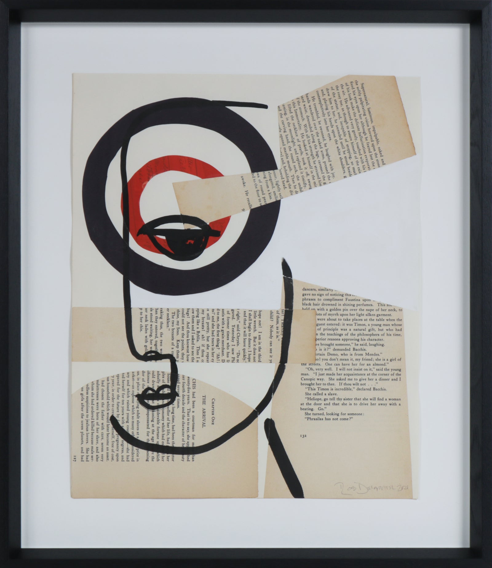 <i>Faces of a Century I</i> <br>2021 Mixed Media Collage <br><br>#B3768