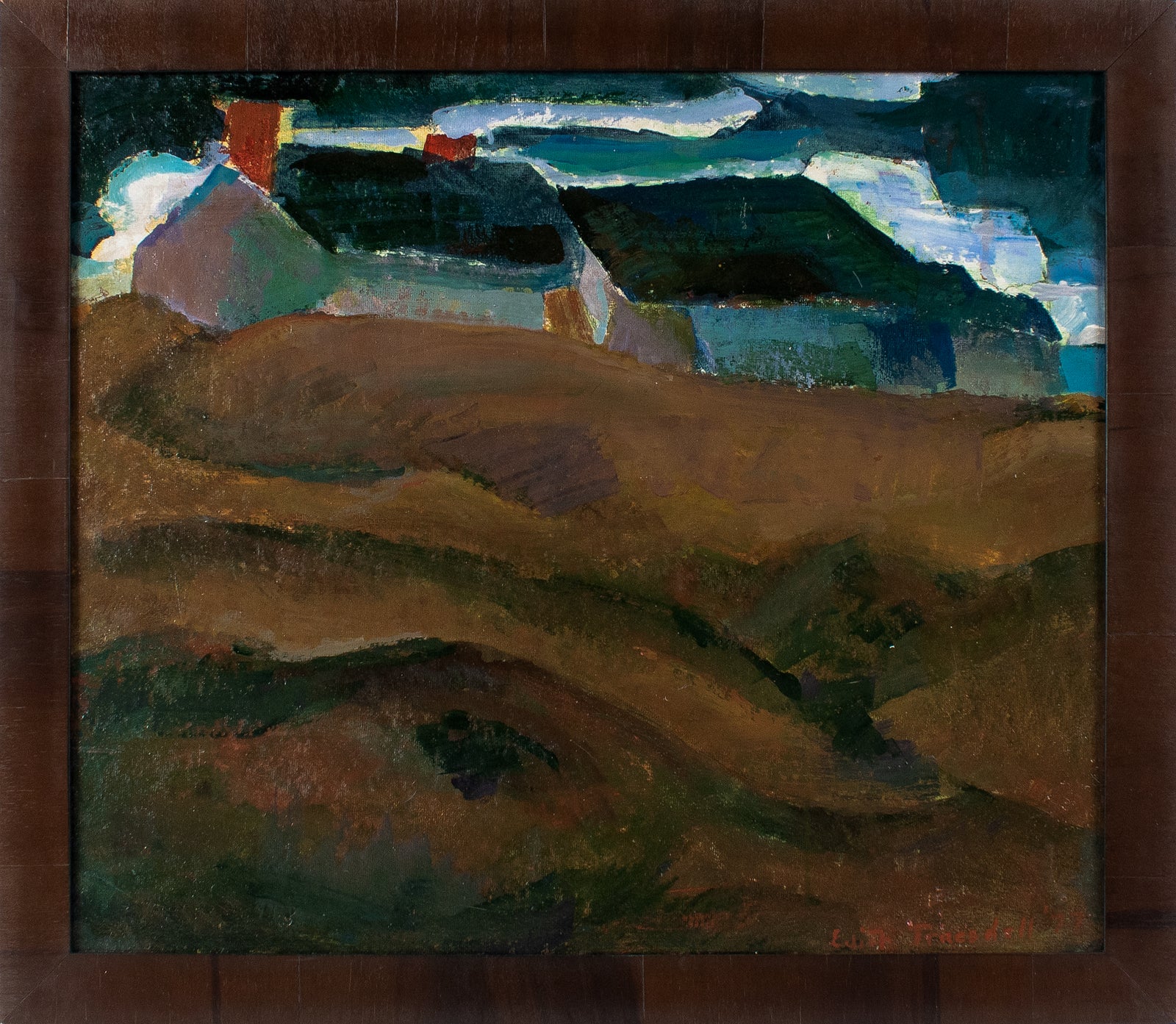 <i>Maine Farm House</i> <br>1977 Acrylic <br><br>#B3885