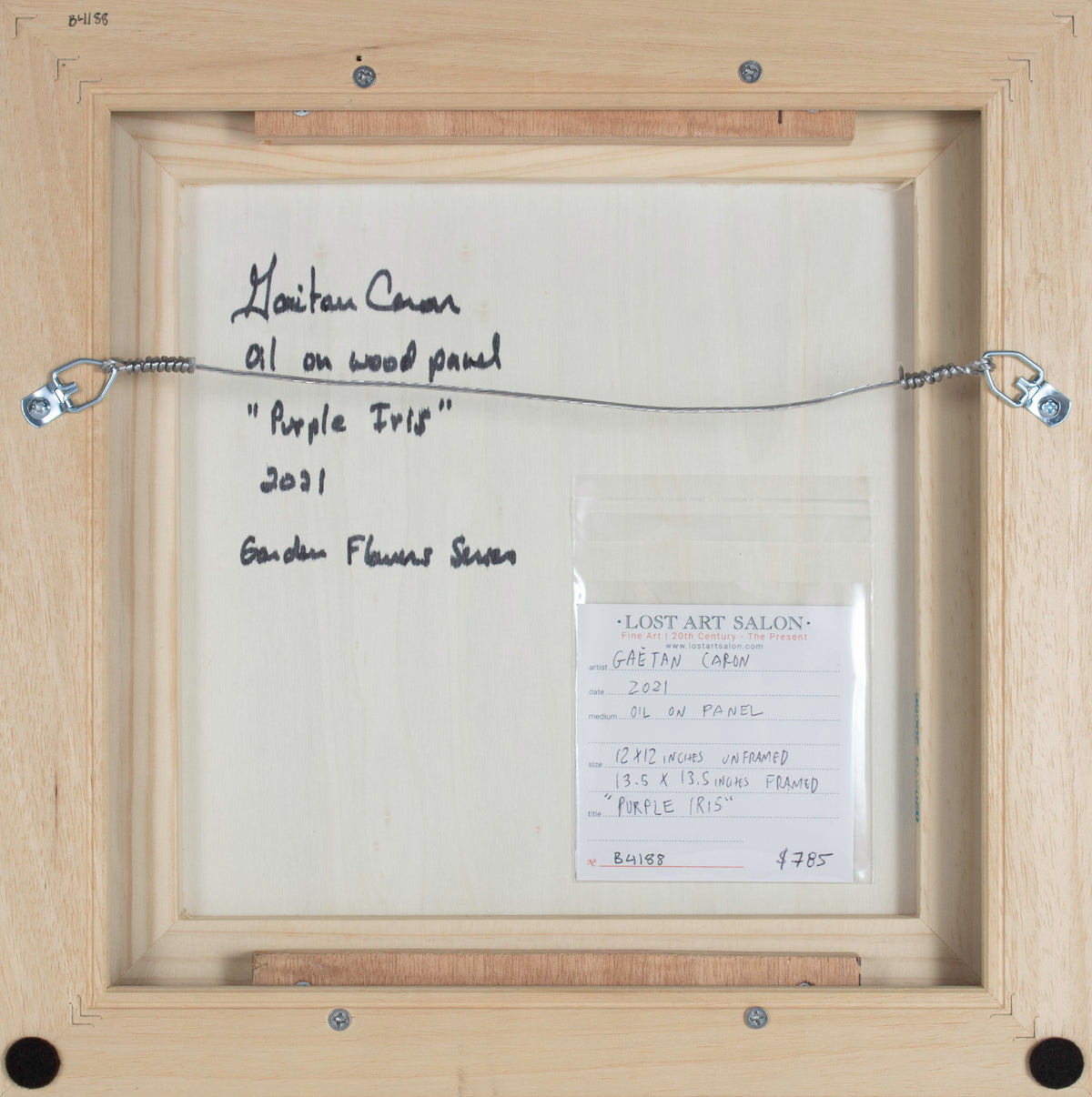 <i>Purple Iris</i> <br>2021 Oil <br><br>#B4188