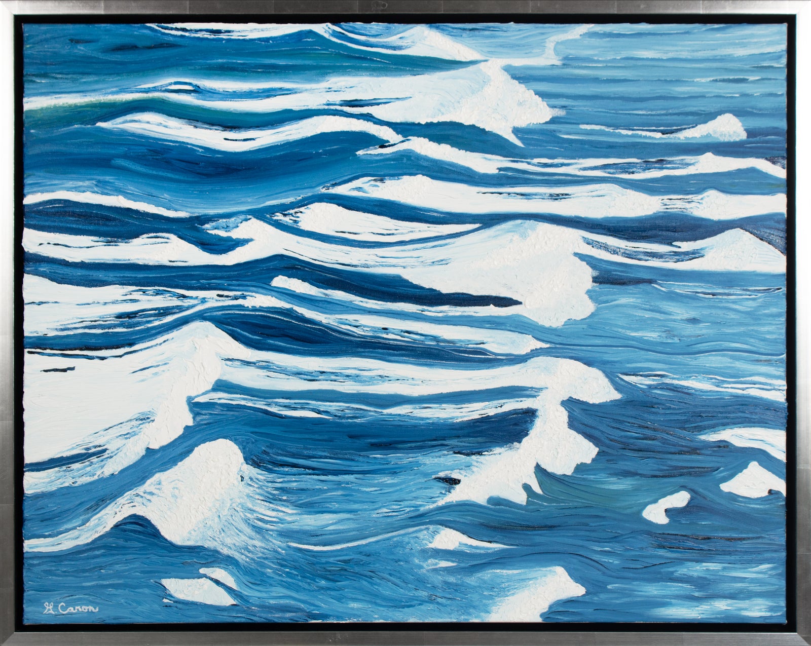 <i>Pebble Beach Bay, Sea Ranch</i> <br>2021 Oil <br><br>#B4208