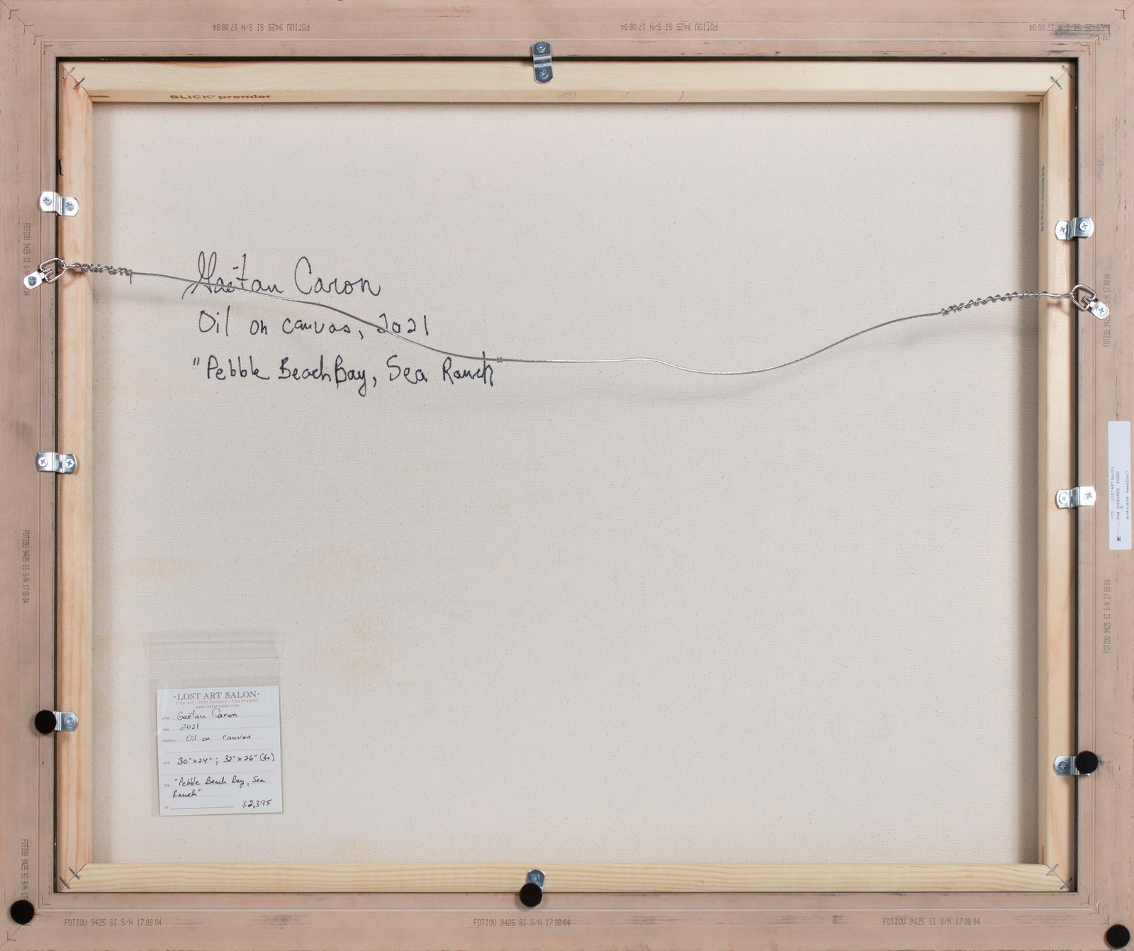 <i>Pebble Beach Bay, Sea Ranch</i> <br>2021 Oil <br><br>#B4208