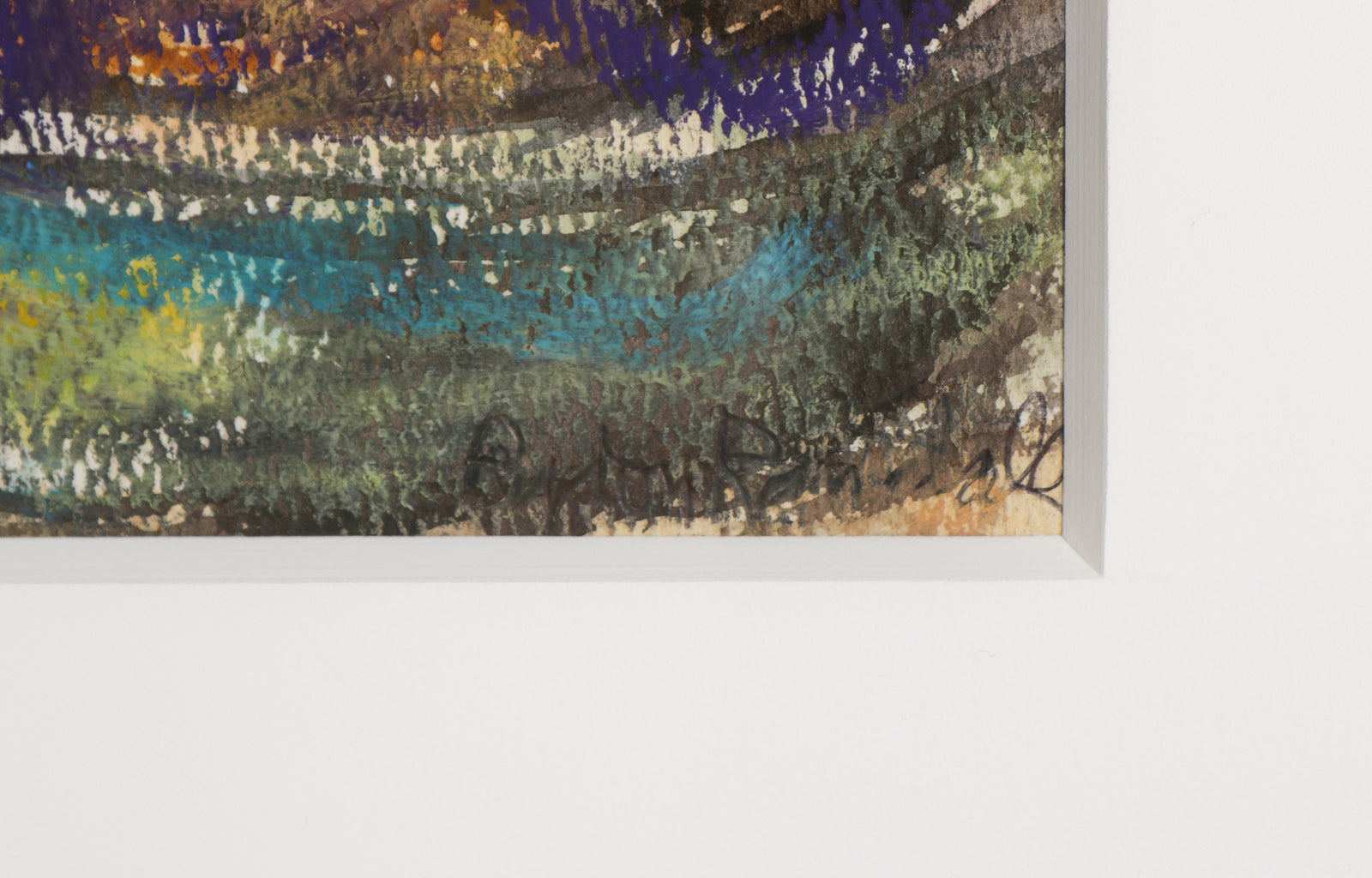 Vivid Floral Still Life <br>1950s Gouache & Pastel <br><br>#B4219