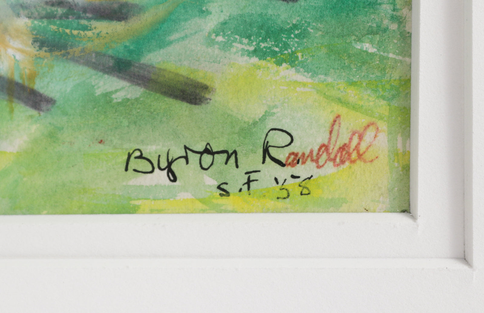 Emmy Lou Packard Sitting in the Garden <br>1958 Mixed Media <br><br>#B4222