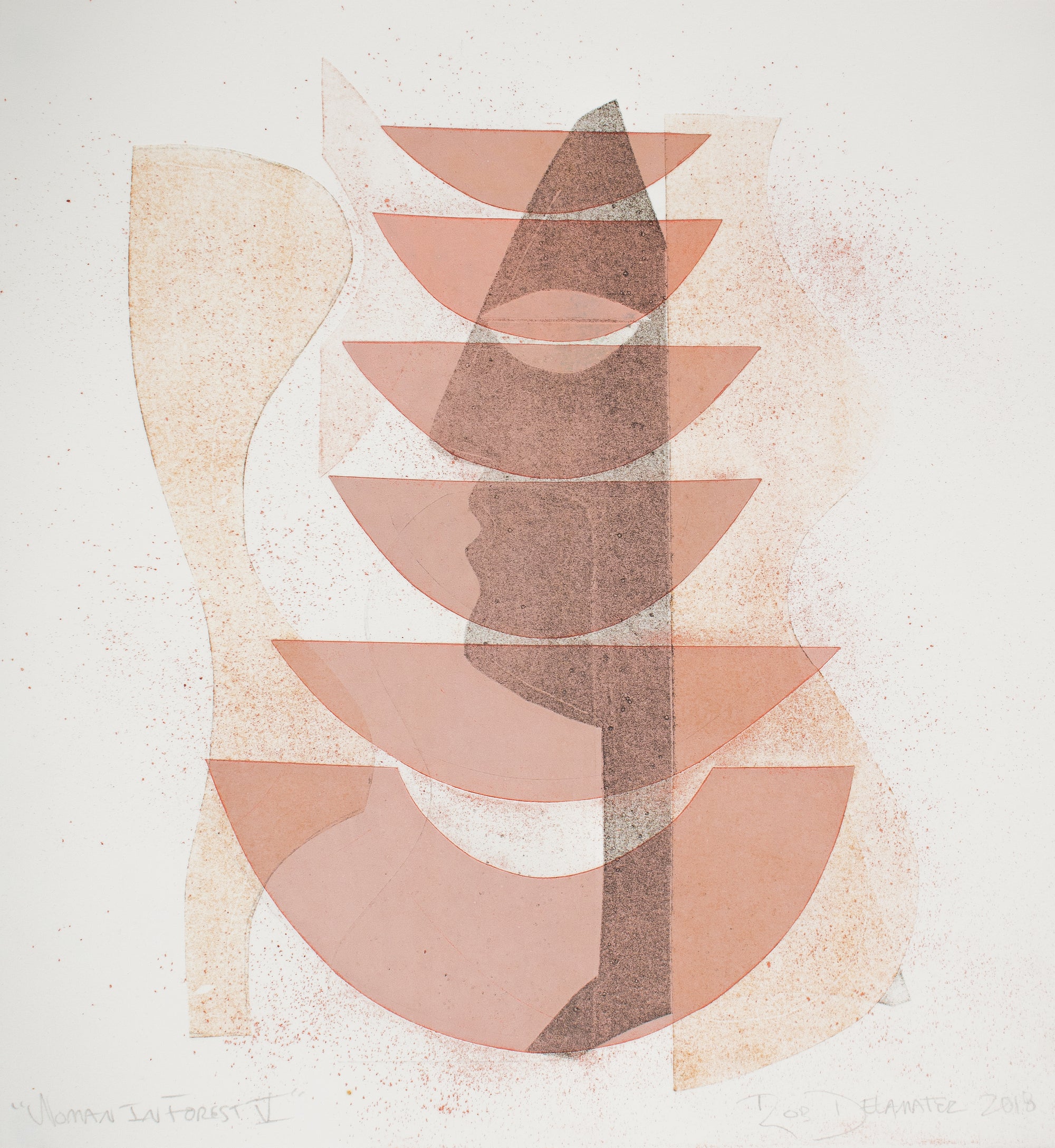 <i>Woman in Forest V</i> <br>2018 Monotype <br><br>#B4361