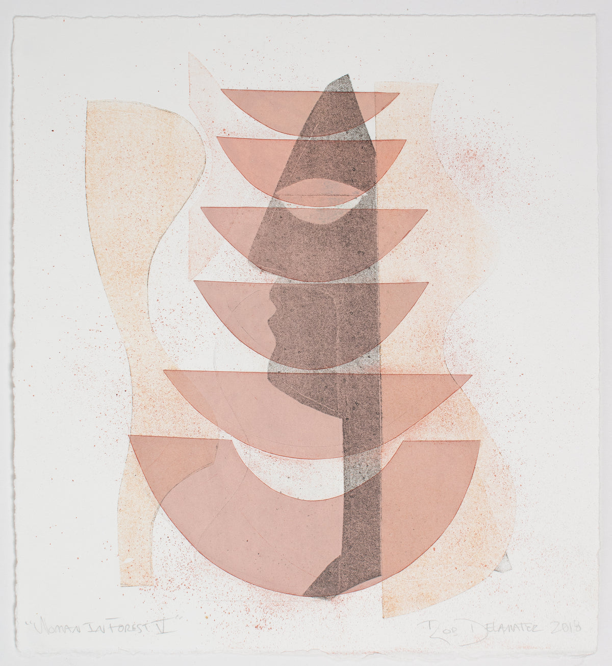 <i>Woman in Forest V</i> <br>2018 Monotype <br><br>#B4361