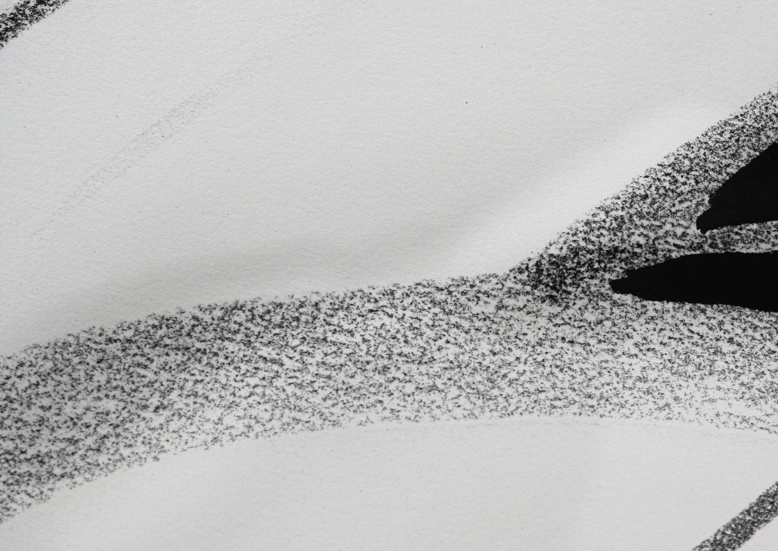 Angular Monochromatic Abstract <br>20th Century Ink & Charcoal <br><br>#B4644