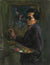 <i>In The Louvre</i> <br>1965 Oil <br><br>#B4709