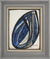 Blue & Black Geometric Abstract <br>1994 Charcoal & Pastel <br><br>#B4933