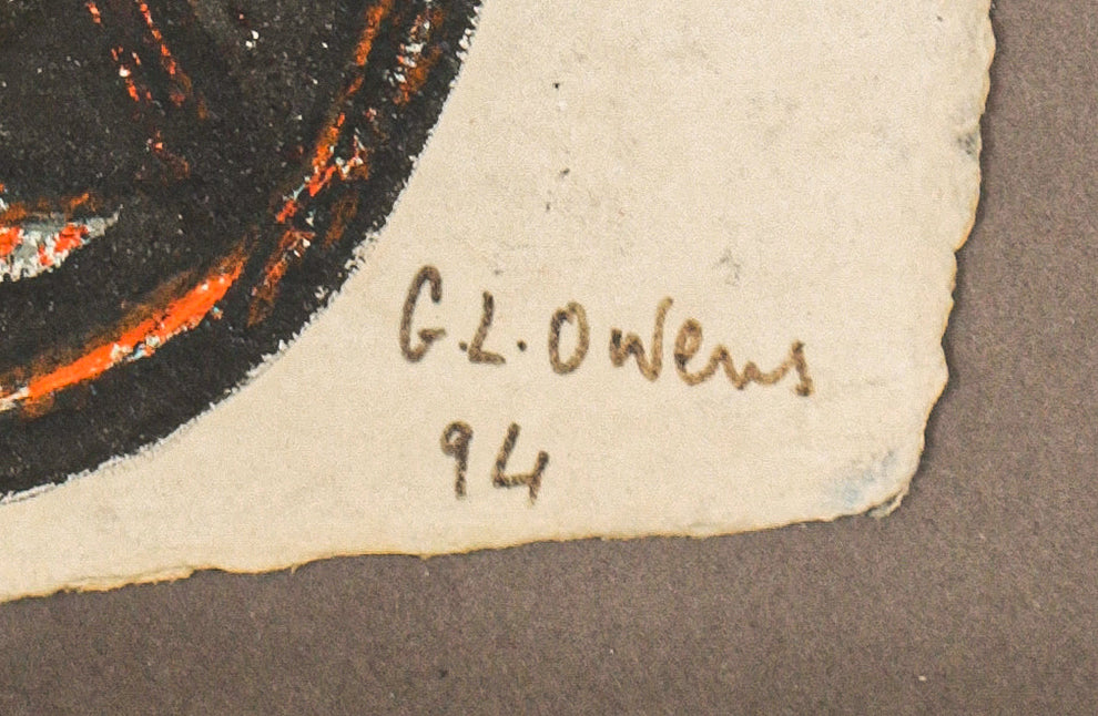 Abstract Geometric Forms <br>1994 Charcoal & Pastel <br><br>#B4935