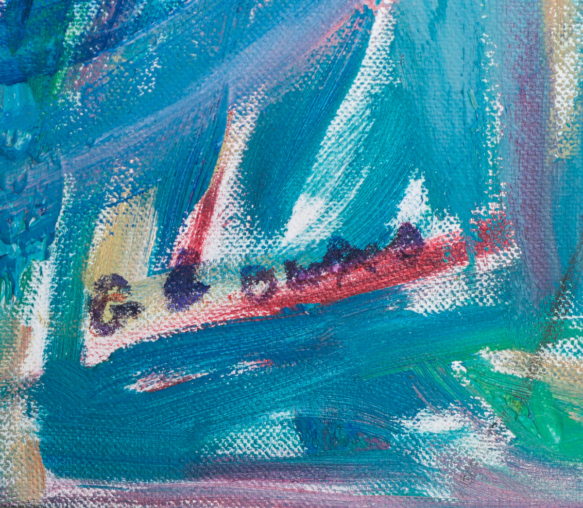 <i>Femme au paon - Eve - Paradise</i> <br>1960s Oil <br><br>#B4939