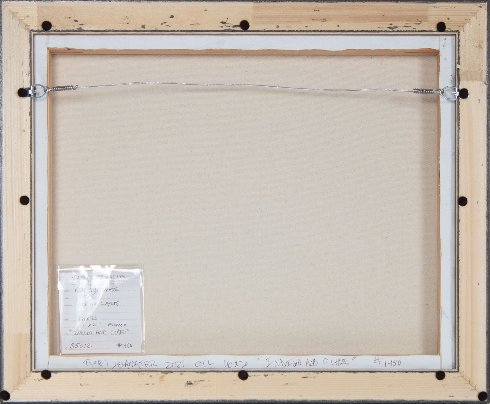 <i>Indigo and Ochre</i> <br>2021 Oil <br><br>#B5012