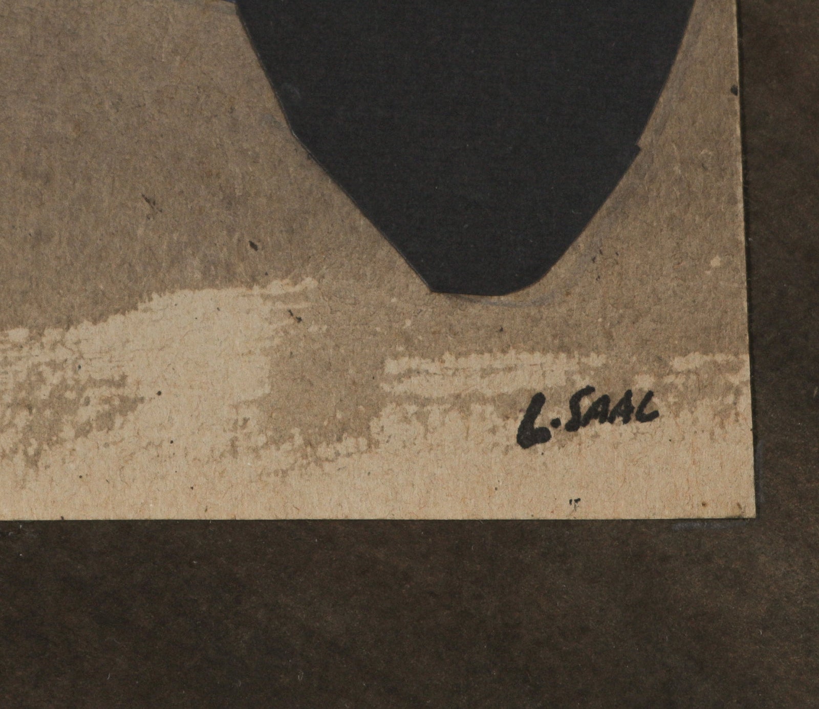 Abstracted Circus Figure <br>1974 Collage <br><br>#B5180