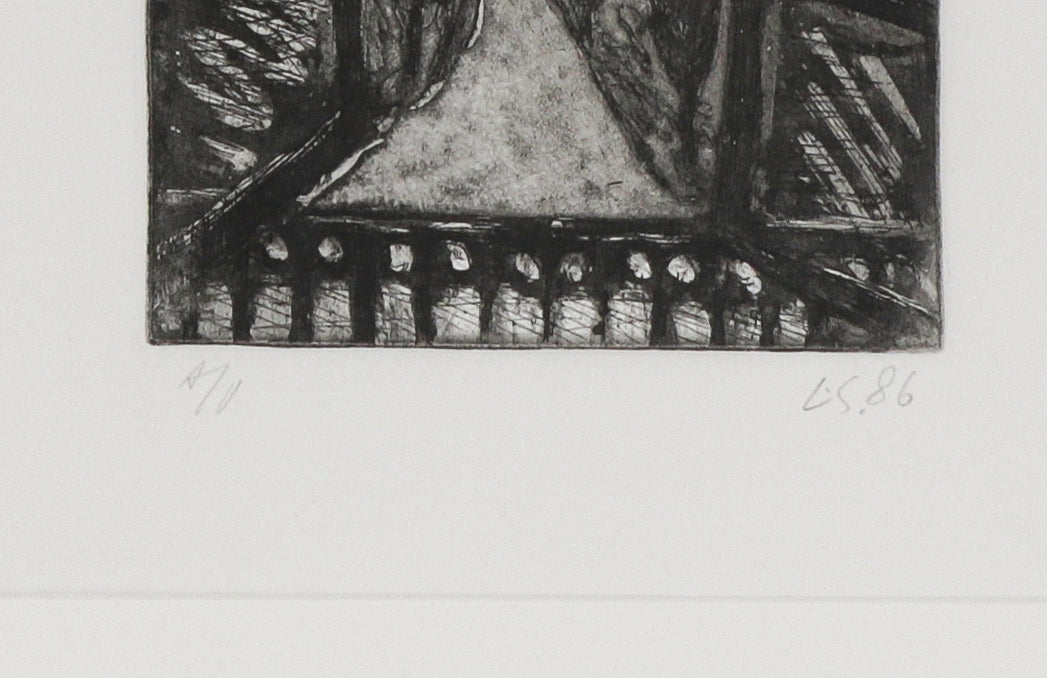 Landscape Through An Open Window <br>1986 Etching <br><br>#B5183