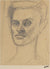 Leo Saal Self Portrait <br>1951 Graphite <br><br>#B5217