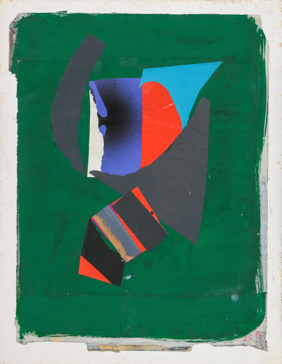 Geometric Abstract Collage <br>1976 <br><br>#B5301