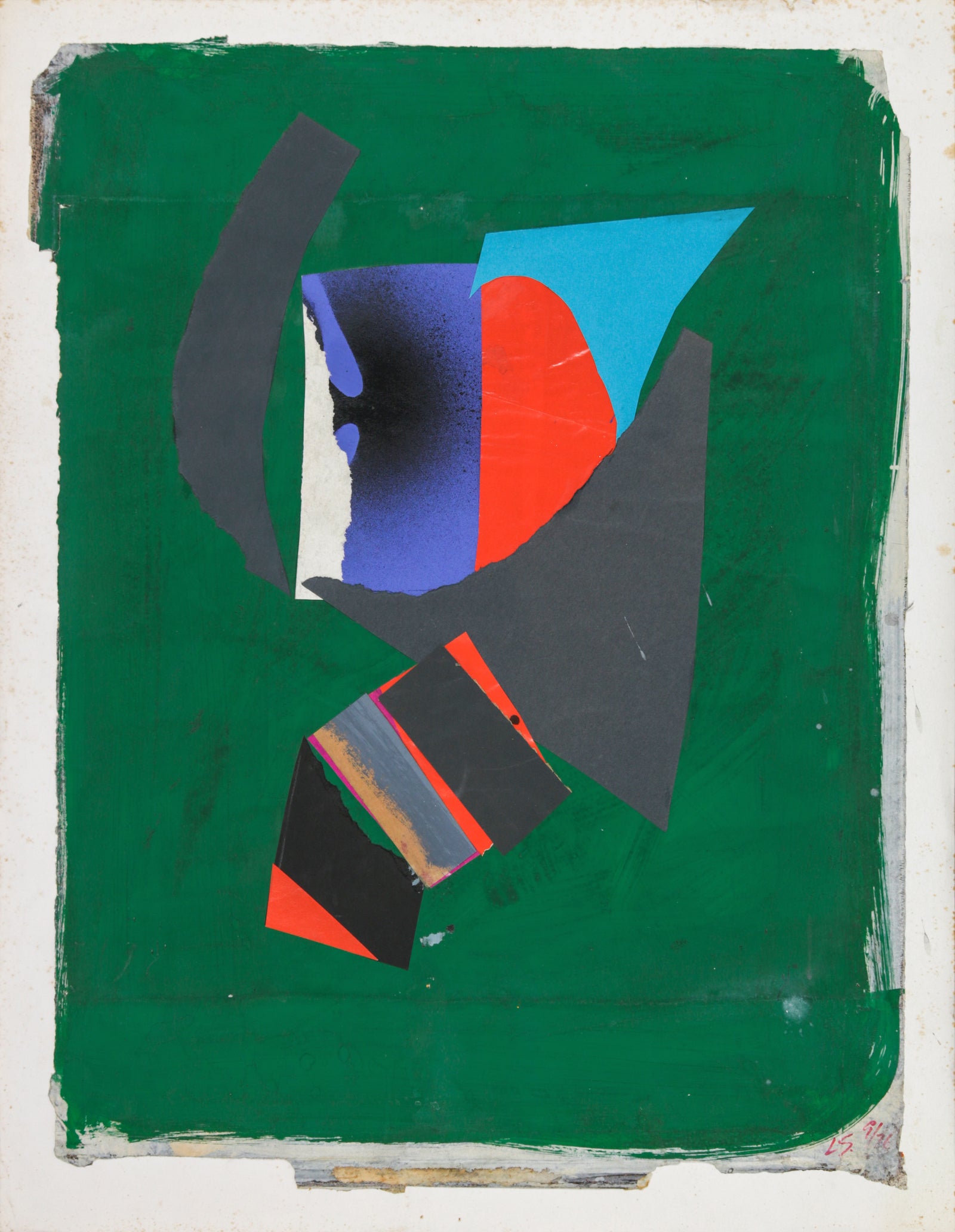 Geometric Abstract Collage <br>1976 <br><br>#B5301