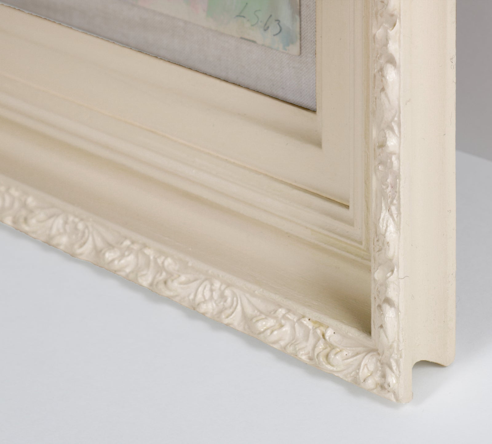 Figure at the Table <br>1963 Oil on Paper <br><br>#B5388